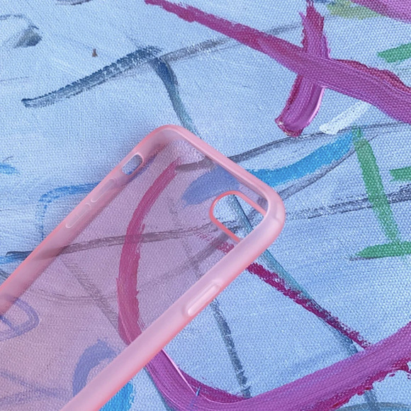 iPhone 7/8 Case Clear Pink Cover NEW - Picture 4 of 6